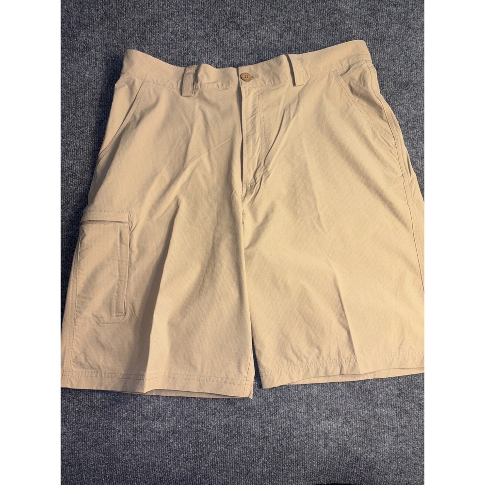 Under Armour Cargo Shorts Mens Size 36 Tan Regular Fit Utility Pocket Low Waist